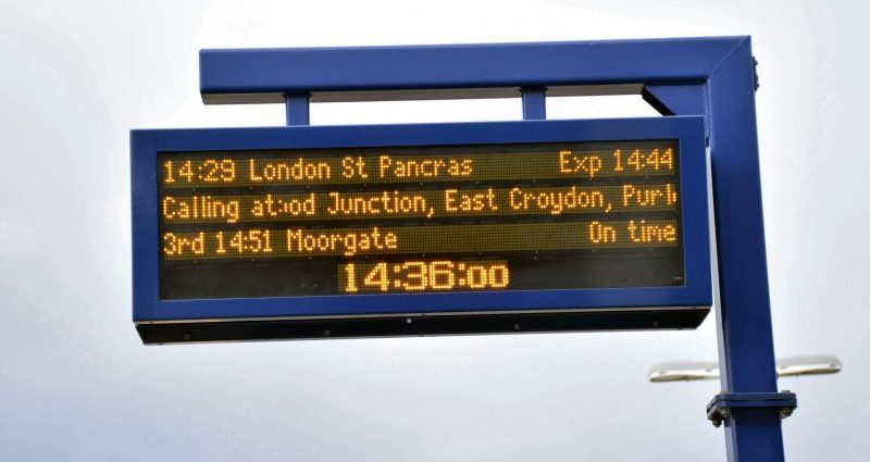 Transit Station Display Boards